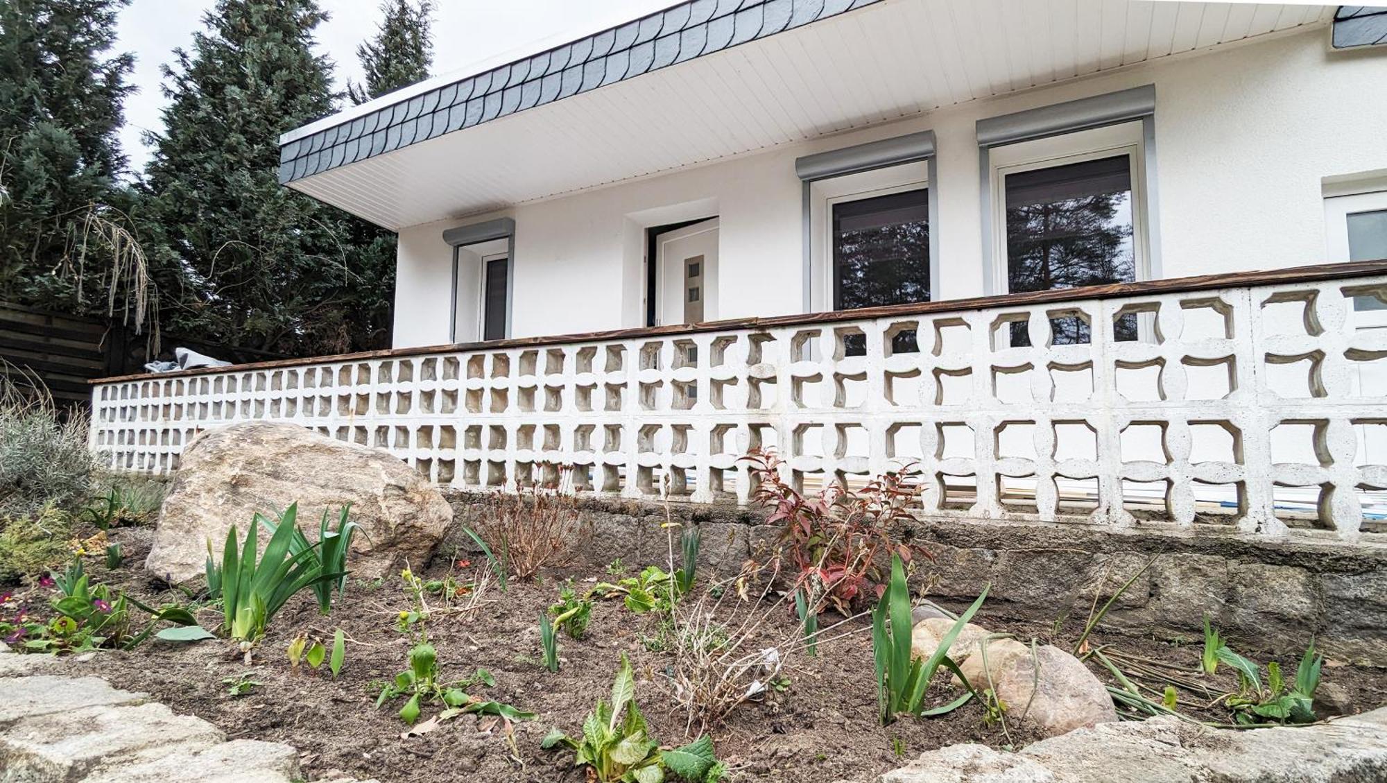Haus Kleiner Findling Im Lausitzer Seenland Tätzschwitz エクステリア 写真